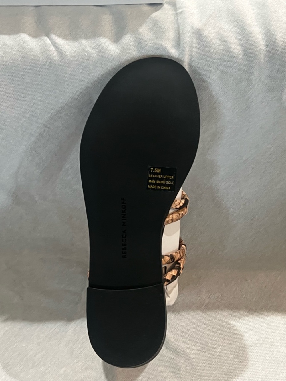 Rebecca  Minkoff Sarle Too Snake-Print Strappy Gladiator Sandals NWT Size 7 - Picture 7 of 7